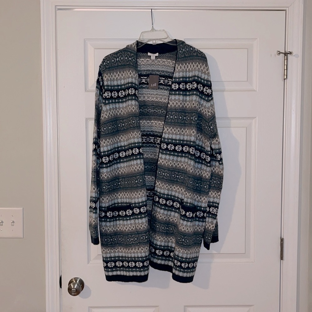 J. Jill cardigan, size: large, color: blue